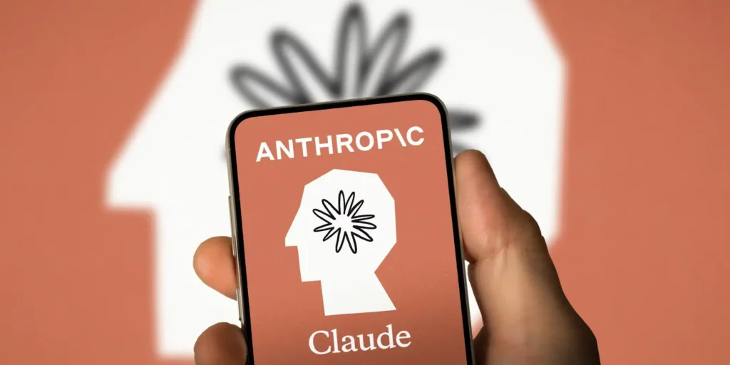 Anthropic Claude AI logo displayed on a smartphone screen representing the Claude artificial intelligence assistant developed by Anthropic.